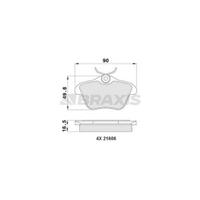 ALFA ROMEO 147 156 ARKA FREN BALATA MK1 ESKİ TİP