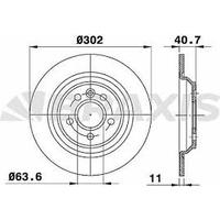 FREN DİSK ARKA DÜZ TAKIM ÇAP 302MM