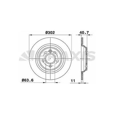 FREN DİSK ARKA DÜZ TAKIM ÇAP 302MM
