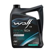 WOLF OFFICIALTECH 5W30 4 LT. (TAM SENTETIK) LL III BMW LONGLIFE PORSCHE