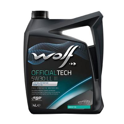 WOLF OFFICIALTECH 5W30 4 LT. (TAM SENTETIK) LL III BMW LONGLIFE PORSCHE