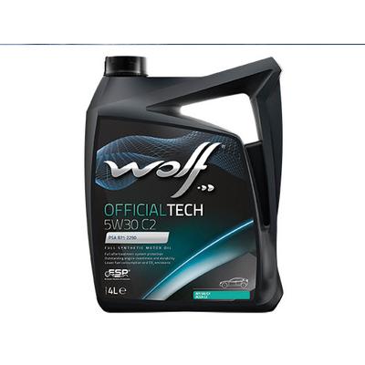 WOLF OFFICIALTECH 5W30 4 LT. (TAM SENTETIK) FIAT PSA RENAULT C2 API SN/CF